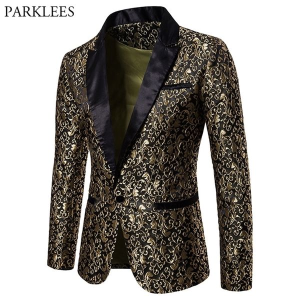 gold jacquard bronzing floral blazer men brand mens patchwork one button jacket party stage singer costume homme 220822, White;black
gold jacquard bronzing floral blazer men brand mens patchwork one button jacket party stage singer costume homme 220822, White;black