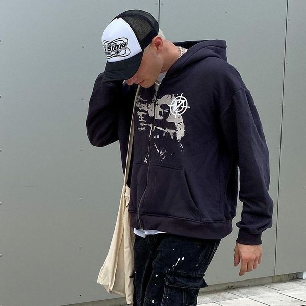 online celebrity spider print zip oversized hoodie men punk sport loose coat haruku gothic streetwear long sleeve korean fashion, Black
online celebrity spider print zip oversized hoodie men punk sport loose coat haruku gothic streetwear long sleeve korean fashion, Black