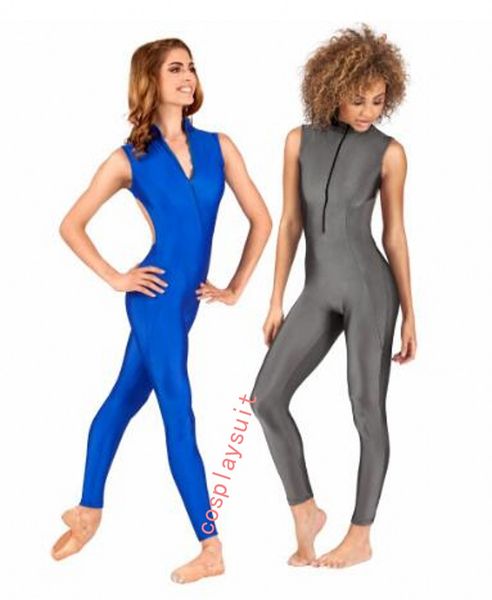 catsuit costumes mock neck princess seam tank unitard womens lycar spandex zentai suits body dance bodysuit backless dancewear, Black
catsuit costumes mock neck princess seam tank unitard womens lycar spandex zentai suits body dance bodysuit backless dancewear, Black