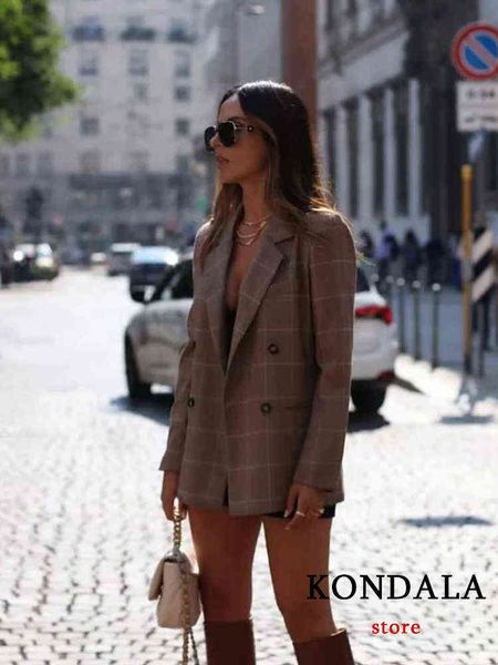 kondala vintage chic women blazer long sleeves v neck double breasted outfit fashion 2022 office lady streetwear female jacket j220813, White;black
kondala vintage chic women blazer long sleeves v neck double breasted outfit fashion 2022 office lady streetwear female jacket j220813, White;black
