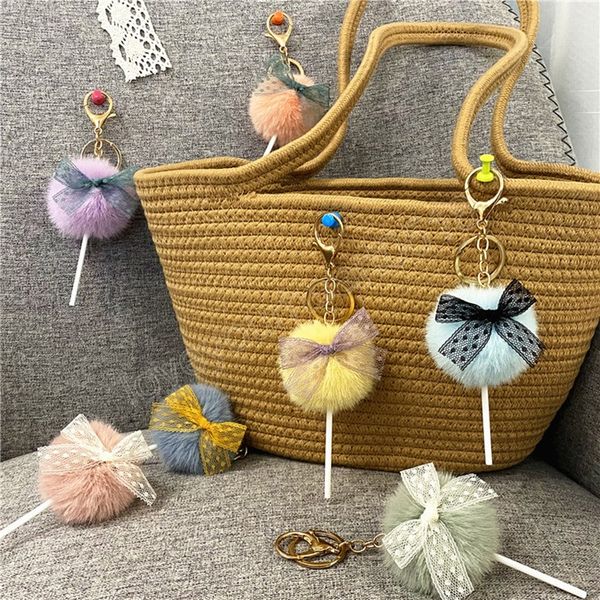 fashion lollipop shape keychains plush faux rabbit fur hairball keyring cute pendant key chains rings charm bag gifts, Slivery;golden
fashion lollipop shape keychains plush faux rabbit fur hairball keyring cute pendant key chains rings charm bag gifts, Slivery;golden