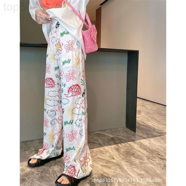 women's shorts designer chaopai 22ss summer new style small design fresh and interesting printed casual wide leg pants pp10, White;black
women's shorts designer chaopai 22ss summer new style small design fresh and interesting printed casual wide leg pants pp10, White;black