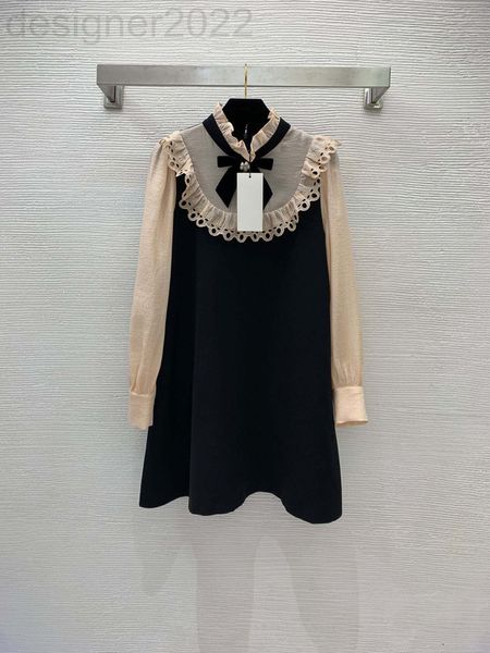 casual dresses designer women's dress with sweet temperament velvet bow tie brooch ear collar a-shaped long sleeve medium length skirt, Black;gray
casual dresses designer women's dress with sweet temperament velvet bow tie brooch ear collar a-shaped long sleeve medium length skirt, Black;gray