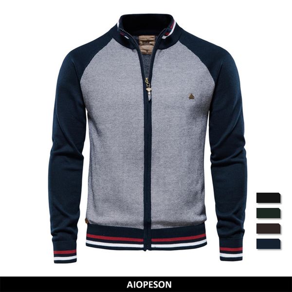 men's jackets aiopeson spliced cardigan men streetwear casual cotton sweater men winter fashion brand cardigans for men 220826, Black;brown
men's jackets aiopeson spliced cardigan men streetwear casual cotton sweater men winter fashion brand cardigans for men 220826, Black;brown