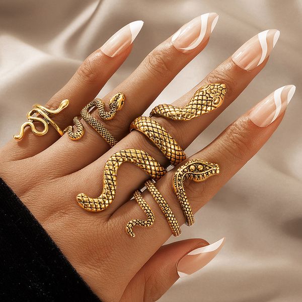 30set/lot cool and handsome men's ring punk style snake shaped animal retro exaggeration 4-piece ring set, Golden;silver
30set/lot cool and handsome men's ring punk style snake shaped animal retro exaggeration 4-piece ring set, Golden;silver