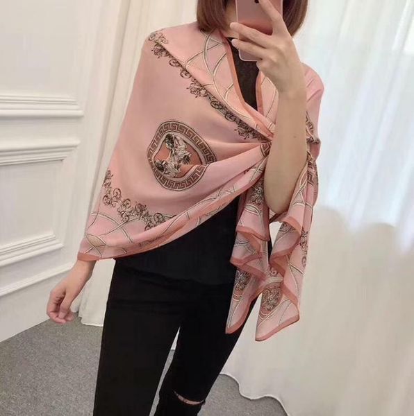 women's 100% silk scarf long shawl wraps party cape pink smooth l'173cm, Blue;gray
women's 100% silk scarf long shawl wraps party cape pink smooth l'173cm, Blue;gray