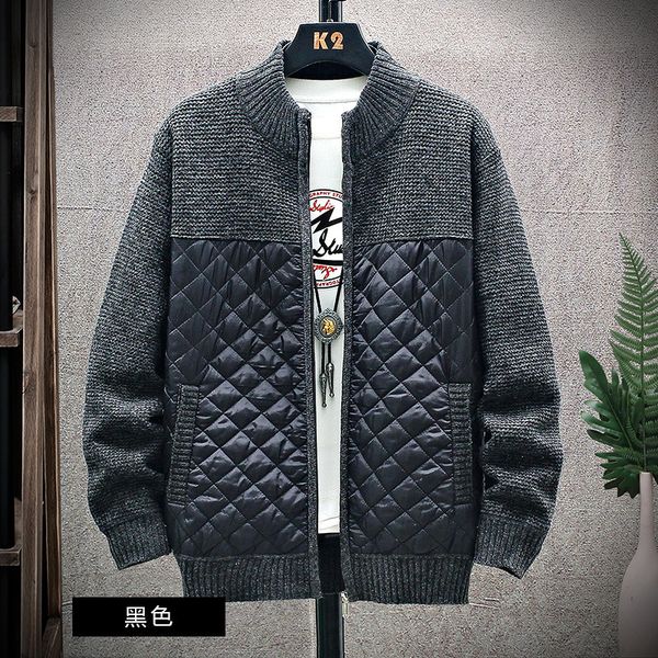 men's jackets autumnwinter men patchwork cardigan sweater men's fleece and thick knit sweatercoats stand collar warm zipper jacket, Black;brown
men's jackets autumnwinter men patchwork cardigan sweater men's fleece and thick knit sweatercoats stand collar warm zipper jacket, Black;brown