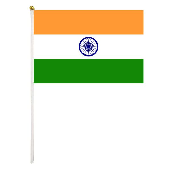 india flag indian hand waving flags 14x21 cm polyester country banner with plastic flagpoles for parades sports events festival celebrations
india flag indian hand waving flags 14x21 cm polyester country banner with plastic flagpoles for parades sports events festival celebrations