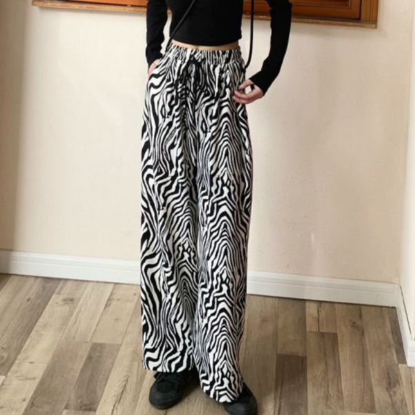 women's pants capris pants women laceup adjustable zebra pattern striped fashionable loose lp220826, Black;white
women's pants capris pants women laceup adjustable zebra pattern striped fashionable loose lp220826, Black;white