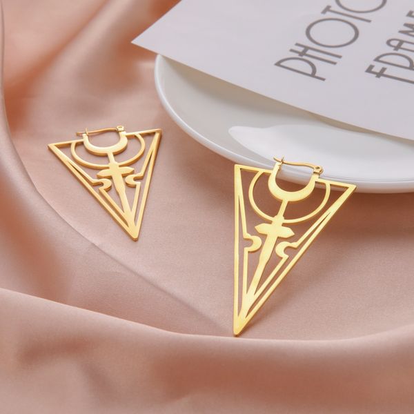 dangle chandelier sipuris geometric triangle swing earrings cross steel for female girl vintage jewelry accessories gift, Silver
dangle chandelier sipuris geometric triangle swing earrings cross steel for female girl vintage jewelry accessories gift, Silver