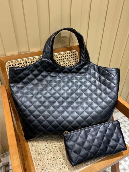 icare maxi shopping bag 58cm and 48cm quilted lambskin designer bags women leather tote bag beach famous large totes shoulders purse black h
icare maxi shopping bag 58cm and 48cm quilted lambskin designer bags women leather tote bag beach famous large totes shoulders purse black h
