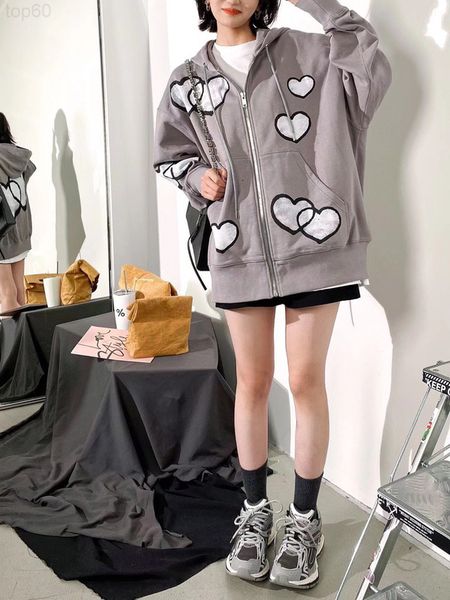 women's hoodies & sweatshirts designer 22ss trendy brand new early autumn love giv loose hooded hoodie jacket is thin men and women ali, Black
women's hoodies & sweatshirts designer 22ss trendy brand new early autumn love giv loose hooded hoodie jacket is thin men and women ali, Black