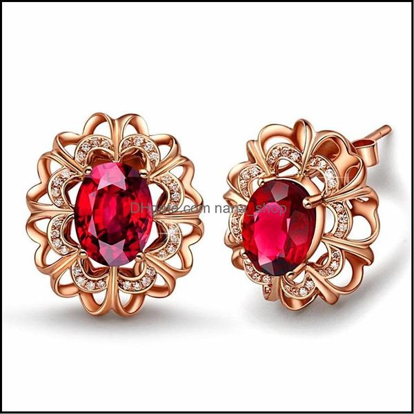 stud luxury ruby earrings for women 18k rose gold red birthstone ear jewelry wedding gemstone earring drop delivery 2021 nanashop dhk4n, Golden;silver
stud luxury ruby earrings for women 18k rose gold red birthstone ear jewelry wedding gemstone earring drop delivery 2021 nanashop dhk4n, Golden;silver
