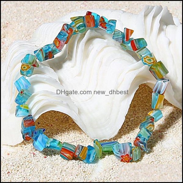 charm bracelets bracelet bangle for women millefiori glass quartz chip stretchy drop delivery 2021 jewelry newdhdhknn, Golden;silver
charm bracelets bracelet bangle for women millefiori glass quartz chip stretchy drop delivery 2021 jewelry newdhdhknn, Golden;silver