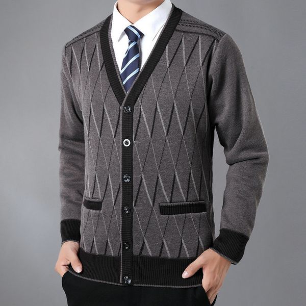 men's jackets men wool cashmere caridgan knitwear black camel red rhomboids pattern thicken fleece vneck warm sweaters autumn early win, Black;brown
men's jackets men wool cashmere caridgan knitwear black camel red rhomboids pattern thicken fleece vneck warm sweaters autumn early win, Black;brown