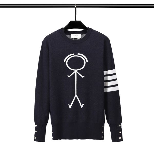 men's sweaters men pullover wool sweater oneck casual knitted small cartoon men long sleeve sweatshirt korean design 220826, White;black
men's sweaters men pullover wool sweater oneck casual knitted small cartoon men long sleeve sweatshirt korean design 220826, White;black