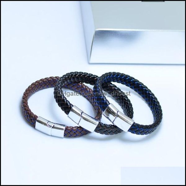 other bracelets black magnetic buckle punk men hombre jewelry red braided rope leather bracelet drop delivery 2021 newdhdhzkn, Golden;silver
other bracelets black magnetic buckle punk men hombre jewelry red braided rope leather bracelet drop delivery 2021 newdhdhzkn, Golden;silver