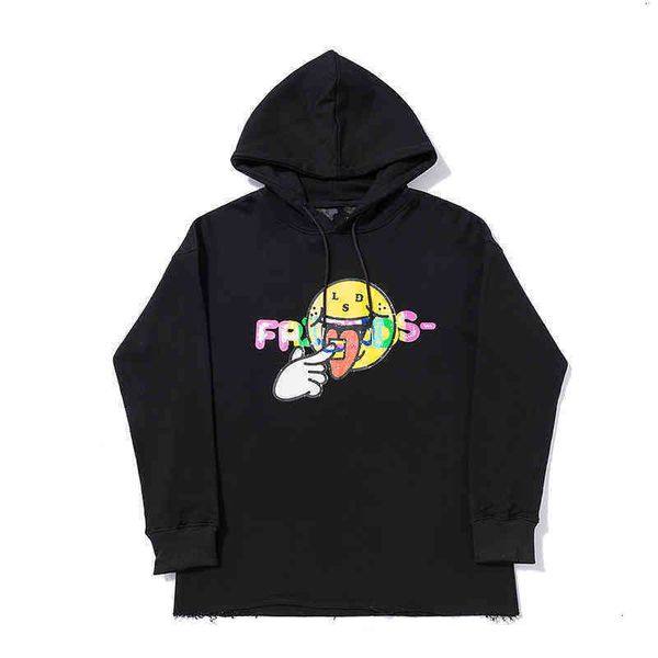 sweatshirts mens hooded vlones big v rainbow smiling face fashion and women's versatile loose hooded sweater hoodies jackets coats, Black
sweatshirts mens hooded vlones big v rainbow smiling face fashion and women's versatile loose hooded sweater hoodies jackets coats, Black