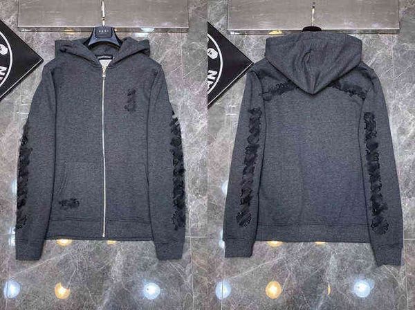 men's hoodies sweatshirts 2022ss classic luxury designer fashion mens zipper ch horseshoe sanskrit cross print pullover hooded sweater, Black
men's hoodies sweatshirts 2022ss classic luxury designer fashion mens zipper ch horseshoe sanskrit cross print pullover hooded sweater, Black