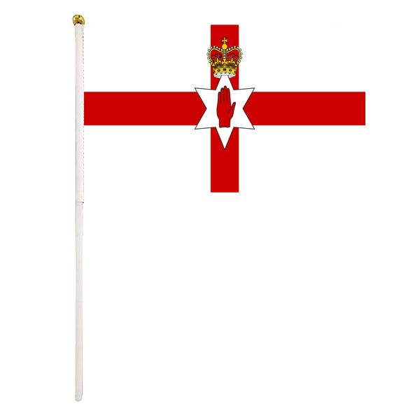 ulster hand waving flags 14x21 cm polyester country banner with plastic flagpoles for parades sports events festival celebrations
ulster hand waving flags 14x21 cm polyester country banner with plastic flagpoles for parades sports events festival celebrations