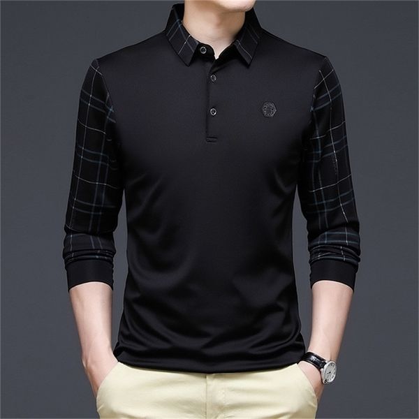 men's polos ymwmhu fashion solid polo shirt men korean fashion clothing long sleeve casual fit slim man polo shirt button collar 22082, White;black
men's polos ymwmhu fashion solid polo shirt men korean fashion clothing long sleeve casual fit slim man polo shirt button collar 22082, White;black
