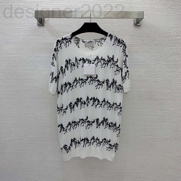 women's sweaters designer tencel blend cool and breathable horse stripe printed loose round neck pullover knitted qfd1, White;black
women's sweaters designer tencel blend cool and breathable horse stripe printed loose round neck pullover knitted qfd1, White;black