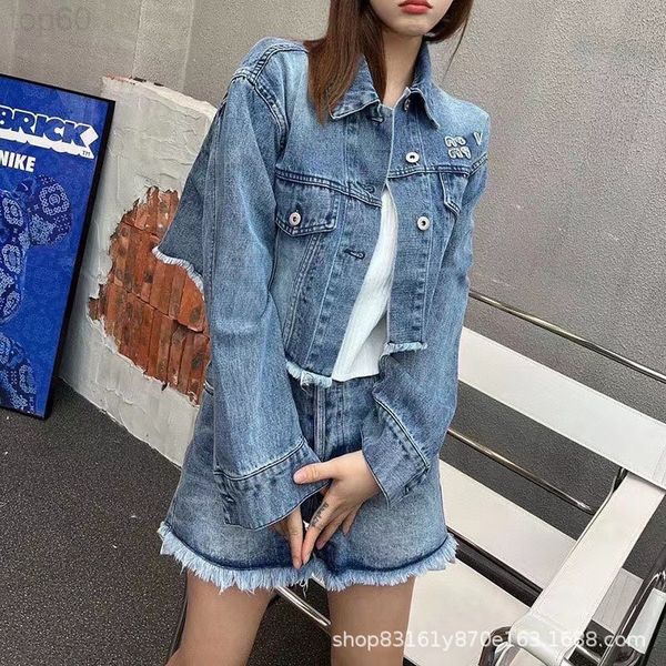 women's tracksuits designer chaopai 22ss summer new heavy industry irregular design short jeans suit w7wl, Gray
women's tracksuits designer chaopai 22ss summer new heavy industry irregular design short jeans suit w7wl, Gray