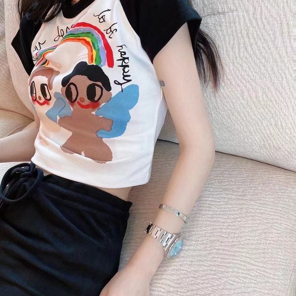 women's hoodies & sweatshirts designer chao brand 22 spring / summer new niche design animation print pattern round neck short sleeve s, Black
women's hoodies & sweatshirts designer chao brand 22 spring / summer new niche design animation print pattern round neck short sleeve s, Black