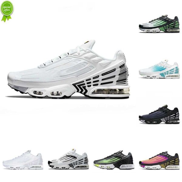 2023 new sandals tn plus 3 tuned iii mens sports shoes laser leather airs blue whi, Black
2023 new sandals tn plus 3 tuned iii mens sports shoes laser leather airs blue whi, Black