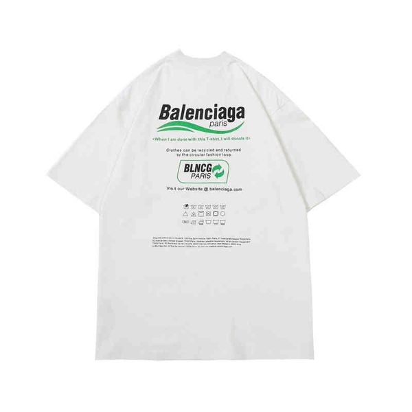 t shirt baleciga's designer shirt 2022 paris environmental protection t-shirt wave cola letter printed large loose casual shirts classi, White;black
t shirt baleciga's designer shirt 2022 paris environmental protection t-shirt wave cola letter printed large loose casual shirts classi, White;black