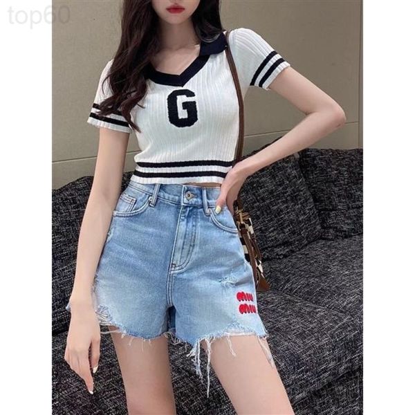 women's hoodies & sweatshirts designer chao brand 22 spring / summer new letter design v-neck short sleeve sweater women's stripe, Black
women's hoodies & sweatshirts designer chao brand 22 spring / summer new letter design v-neck short sleeve sweater women's stripe, Black