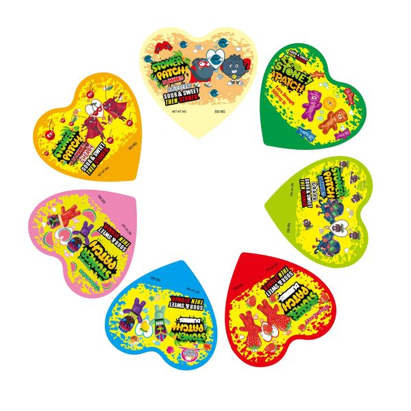 stoner patch heart shape packaging bag gummies candy sour gummy edibles bags grape strawberry cherry mylar package wholesale
stoner patch heart shape packaging bag gummies candy sour gummy edibles bags grape strawberry cherry mylar package wholesale