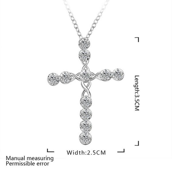 Crystal Cross Pendant Necklace Exquisite Zircon Silver Plated Choker Clavicle Thin Neck Chain Daily Outfit Jewelry S For Women Girls
Crystal Cross Pendant Necklace Exquisite Zircon Silver Plated Choker Clavicle Thin Neck Chain Daily Outfit Jewelry S For Women Girls