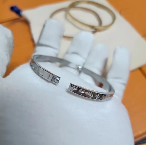 engraved titanium steel bracelet designer charms love bracelet luxury bangles cjeweler bijoux for mens womens, Golden;silver
engraved titanium steel bracelet designer charms love bracelet luxury bangles cjeweler bijoux for mens womens, Golden;silver