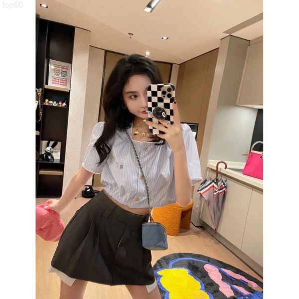 casual dresses designer fashion brand 22 spring / summer new short shirt female stripe lace embroidery slim bubble sleeve shirt, Black;gray
casual dresses designer fashion brand 22 spring / summer new short shirt female stripe lace embroidery slim bubble sleeve shirt, Black;gray