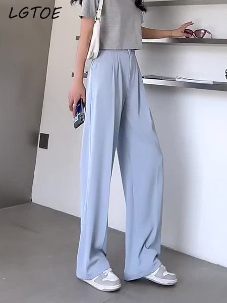 women's pants capris high waist casual suit pants for women loose floorlength wide leg trousers summer thin y2k korean straight blue wh, Black;white
women's pants capris high waist casual suit pants for women loose floorlength wide leg trousers summer thin y2k korean straight blue wh, Black;white