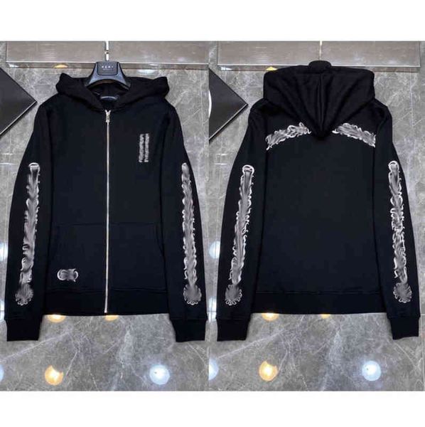 men's hoodie sweatshirt brand fashion jacket designer luxury zip horseshoe cross print ch men's ladies coat casual pullover loose, Black
men's hoodie sweatshirt brand fashion jacket designer luxury zip horseshoe cross print ch men's ladies coat casual pullover loose, Black