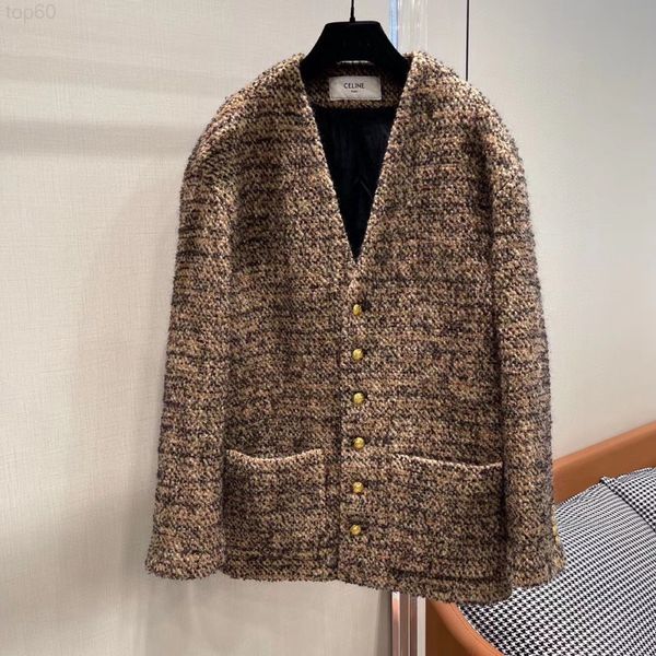 women's jackets designer in the autumn of 2022 new korean version loose casual v-neck tweed coat over and medium long women's wool, Black;brown
women's jackets designer in the autumn of 2022 new korean version loose casual v-neck tweed coat over and medium long women's wool, Black;brown