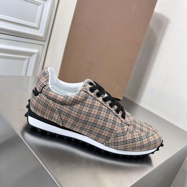 vintage men print check sneakers two-tone cotton gabardine flats shoe printed lettering plaid calfskin canvas trainers bio-based rubber bott, Black
vintage men print check sneakers two-tone cotton gabardine flats shoe printed lettering plaid calfskin canvas trainers bio-based rubber bott, Black