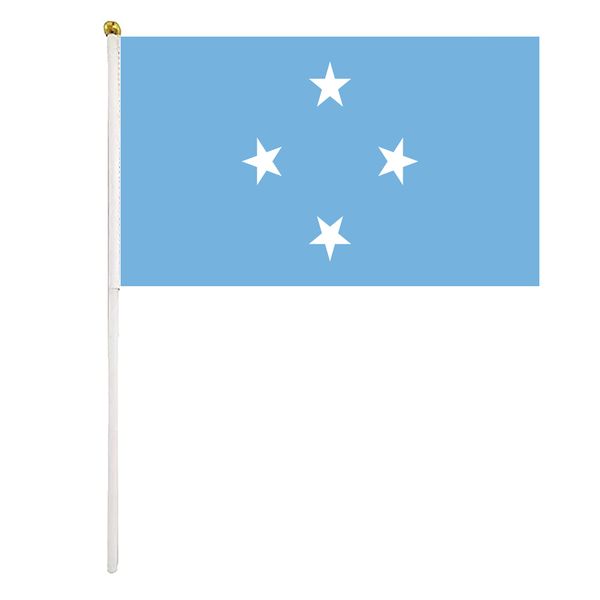federated states of micronesia hand waving flags 14x21 cm polyester country banner with plastic flagpoles for parades sports events festival
federated states of micronesia hand waving flags 14x21 cm polyester country banner with plastic flagpoles for parades sports events festival