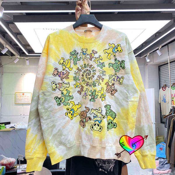 men's hoodies sweatshirts 2021 tie-dye cartoon bear sweatshirts men women multicolour bear vortex graphic hoodie heavy fabric oversize, Black
men's hoodies sweatshirts 2021 tie-dye cartoon bear sweatshirts men women multicolour bear vortex graphic hoodie heavy fabric oversize, Black