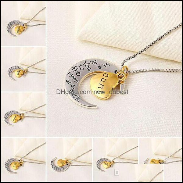 pendant necklaces fashion korean crescent moon heart charm i love you to the and back drop delivery 2021 jewelry pendants newdhdhfvq, Silver
pendant necklaces fashion korean crescent moon heart charm i love you to the and back drop delivery 2021 jewelry pendants newdhdhfvq, Silver