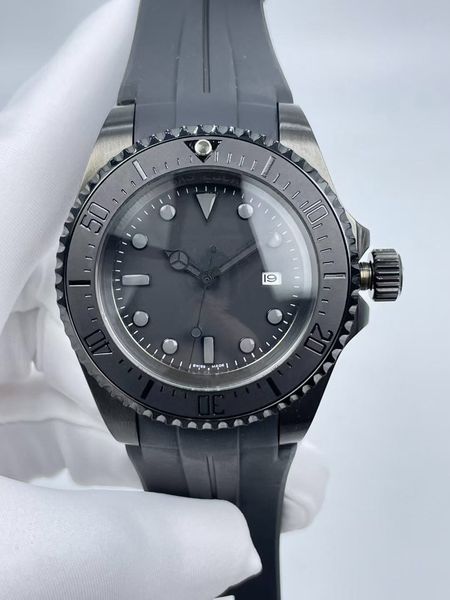 men watch 44mm automatic movement rubber men's watches full black stainless steel strap mens mechanical wristwatch waterproof man wrist, Slivery;brown
men watch 44mm automatic movement rubber men's watches full black stainless steel strap mens mechanical wristwatch waterproof man wrist, Slivery;brown