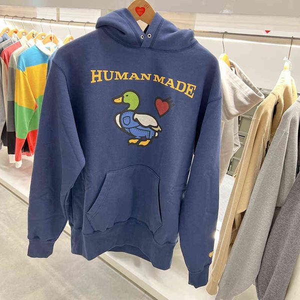 men's hoodies sweatshirts human made duck hoodie cotton fleece oversized casual human made hooded pullover sweatshirts t220825, Black
men's hoodies sweatshirts human made duck hoodie cotton fleece oversized casual human made hooded pullover sweatshirts t220825, Black