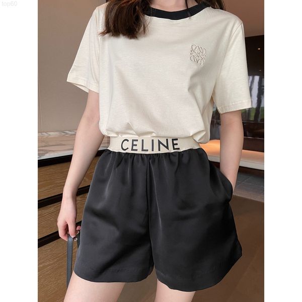 women's shorts designer ce home ice silk acetate letter ribbon fashion loose shorts high waist black versatile women's wide leg sw, White;black
women's shorts designer ce home ice silk acetate letter ribbon fashion loose shorts high waist black versatile women's wide leg sw, White;black