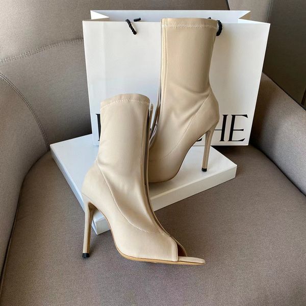 gianvito rossi hiroko summer boots women laika leather designer stiletto high heels fashion brand runway short botas peep toe factory footwe, Black
gianvito rossi hiroko summer boots women laika leather designer stiletto high heels fashion brand runway short botas peep toe factory footwe, Black