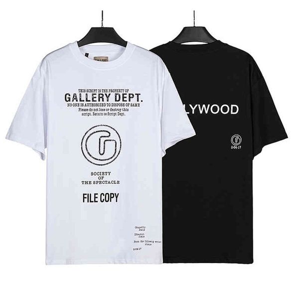 designer trendy gallerydepts t shirts high version sleeve 2022 summer letter men's women's, White;black
designer trendy gallerydepts t shirts high version sleeve 2022 summer letter men's women's, White;black