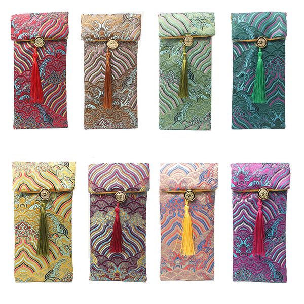 10pcs seawater thicken silk brocade pouch for jewelry glasses phone wooden comb storage bag vintage tassel rectangle gift packaging bags, Pink;blue
10pcs seawater thicken silk brocade pouch for jewelry glasses phone wooden comb storage bag vintage tassel rectangle gift packaging bags, Pink;blue