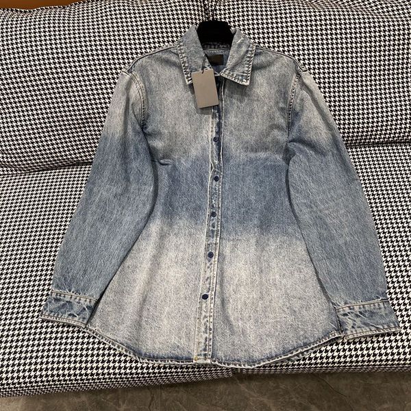 luxury womens shirt coat designer blue denim shirts ins fashion street style denim blouse, Black
luxury womens shirt coat designer blue denim shirts ins fashion street style denim blouse, Black