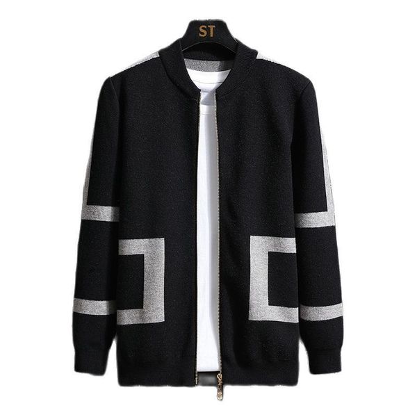 men's jackets spring and autumn knit cardigan sweater coat men korean version of the trend to wear zipper casual jacket men 220826, Black;brown
men's jackets spring and autumn knit cardigan sweater coat men korean version of the trend to wear zipper casual jacket men 220826, Black;brown